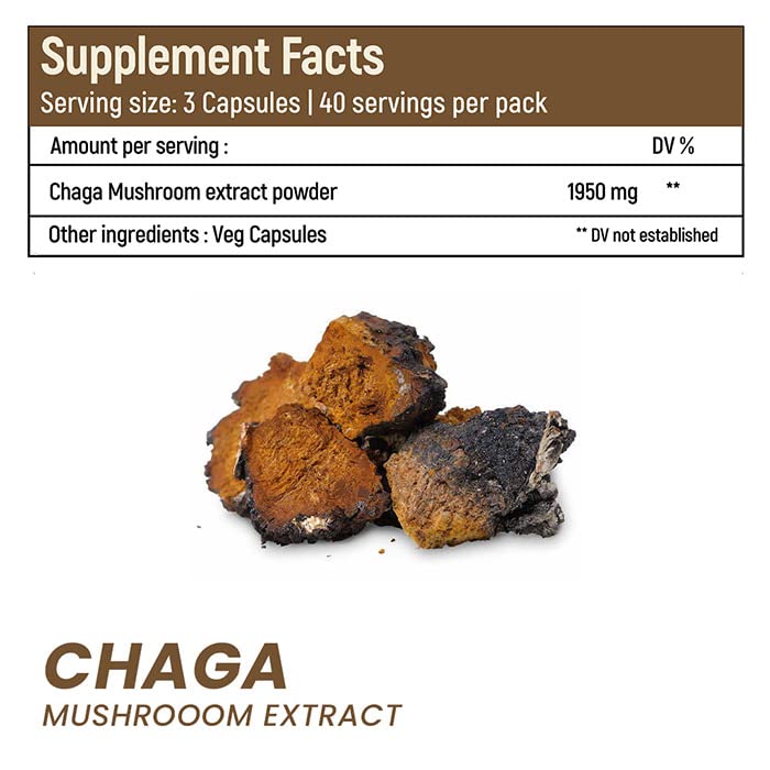 Chaga Mushroom Capsules feit