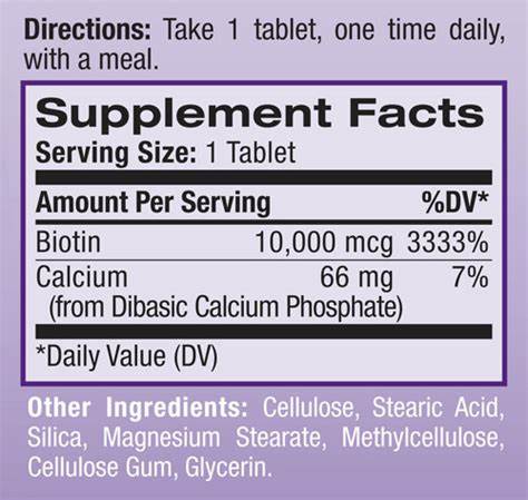Fakta Biotin Tablet