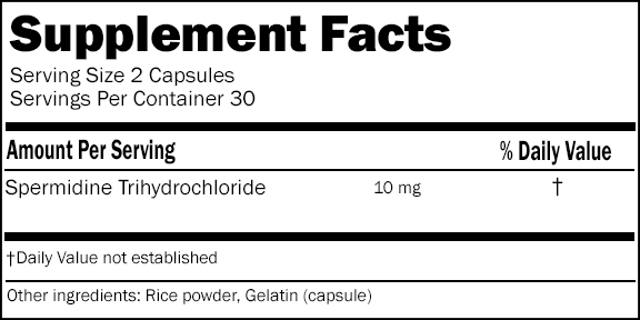 spermidine - 10mg-60caps