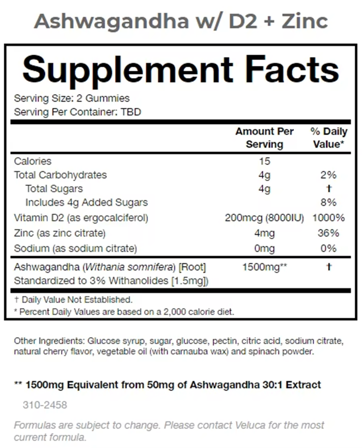 1500mg ashwagandha gummy