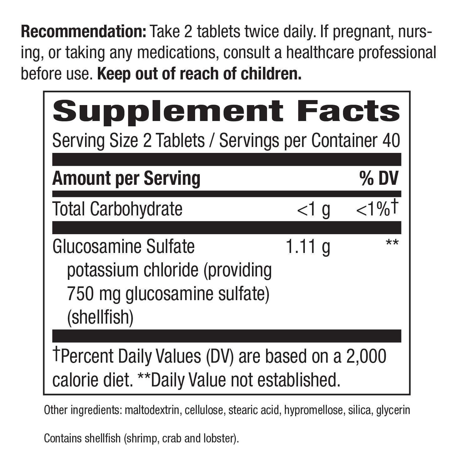 Glucosamine Sulfate Tablets