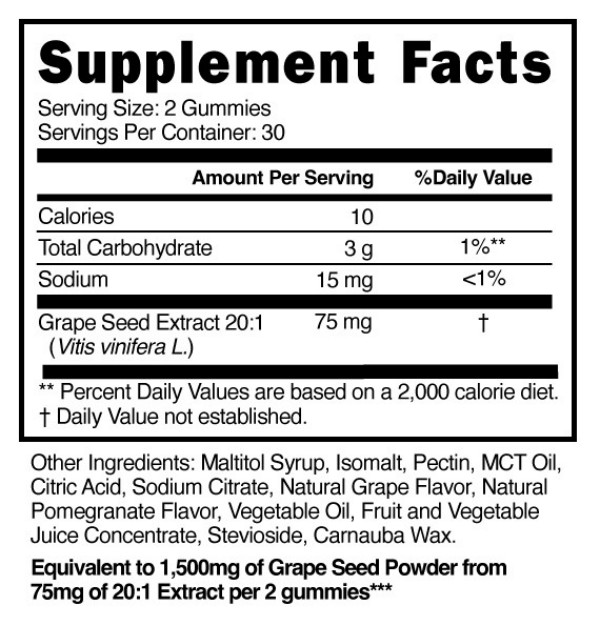 Grape-Seed-Sugar-Free-Gummies-Supplement-Facts-101493