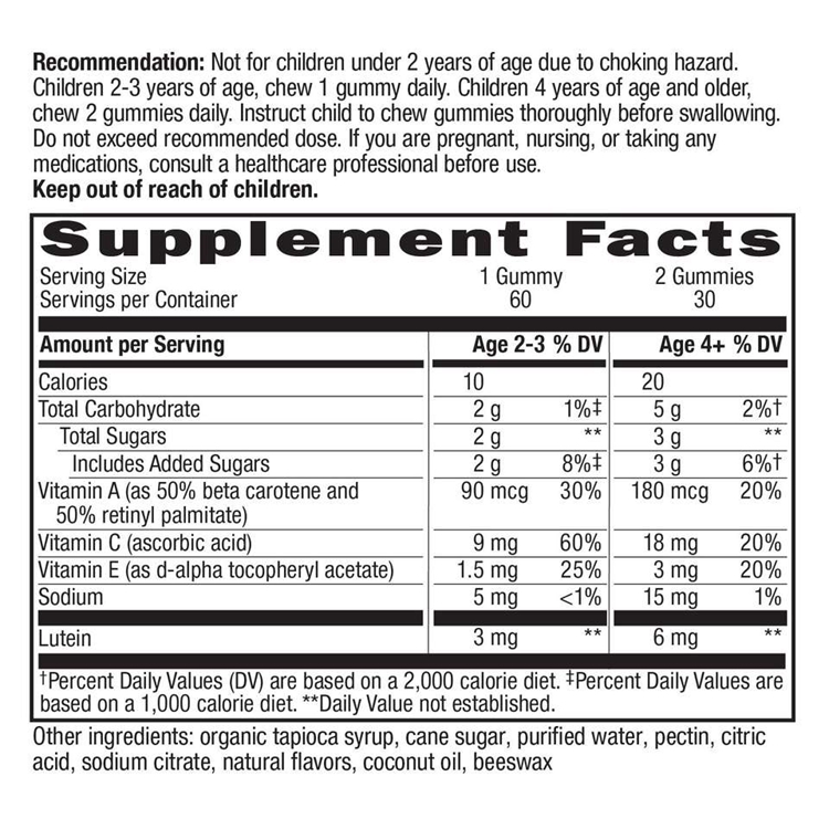 Lutein formula