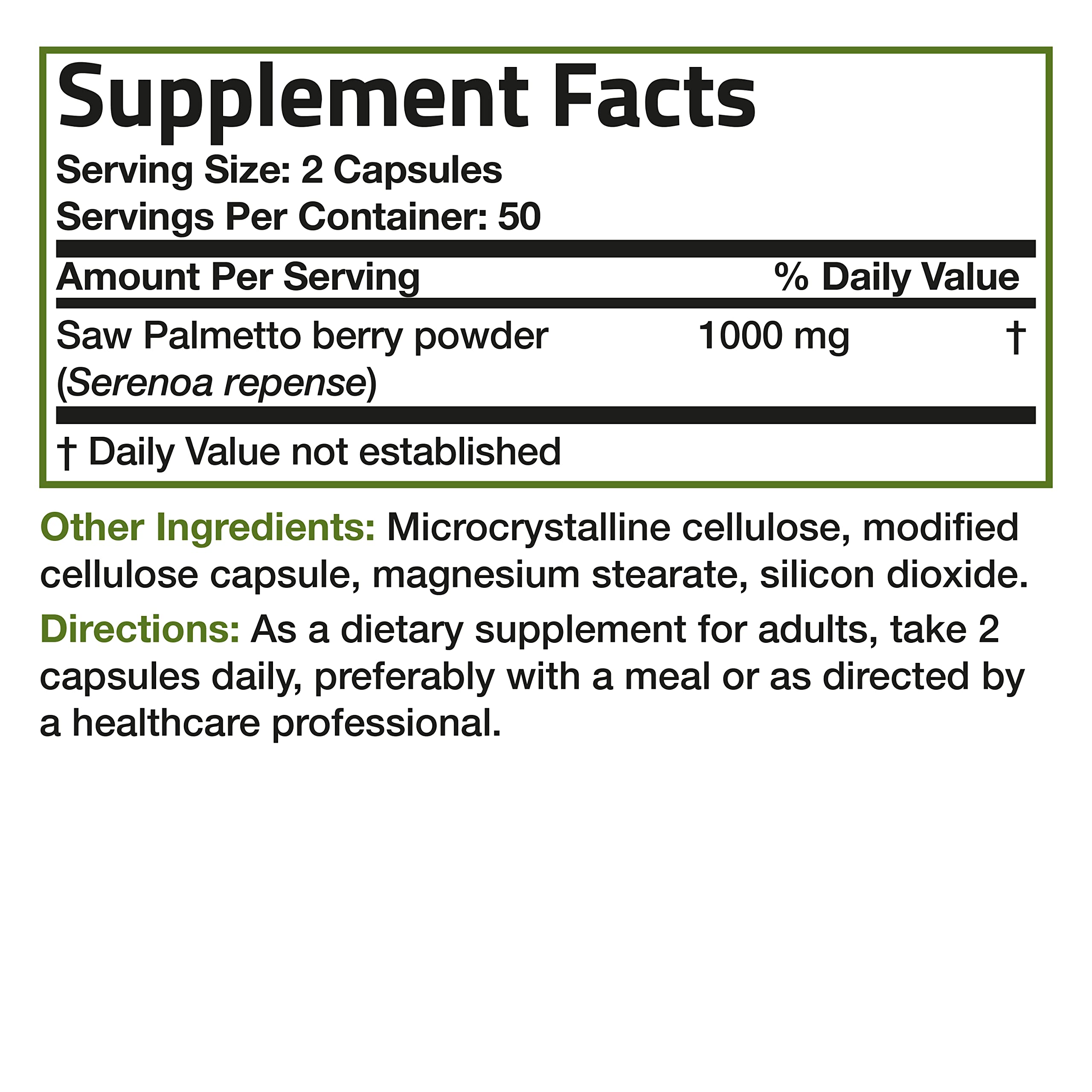 Saw Palmetto Extract Capsules