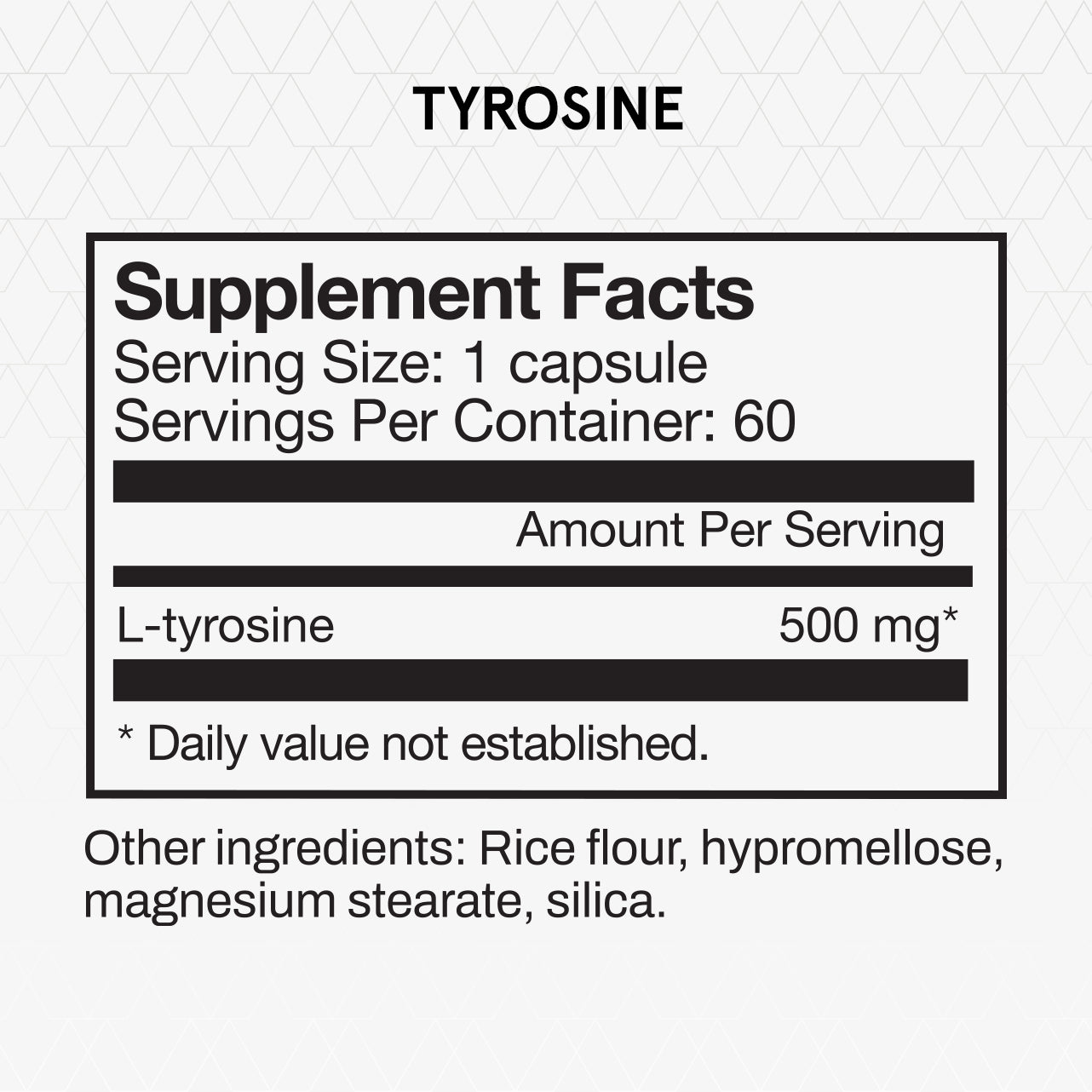 Tyrosine Capsules fact