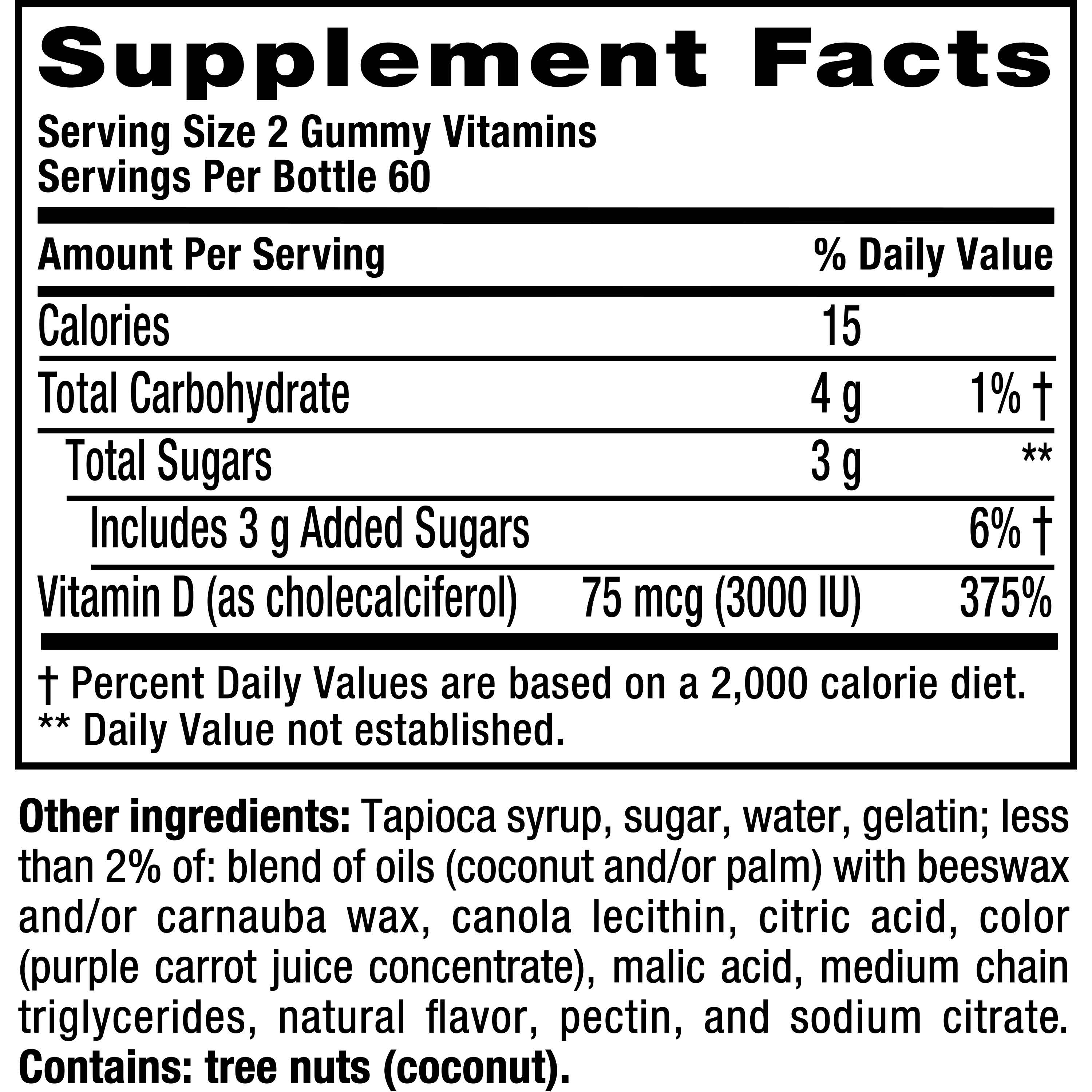 Vit-D gummy-Supp-Fact