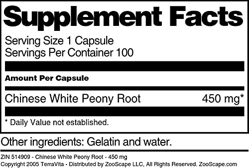 White Peony Root Extract Capsules