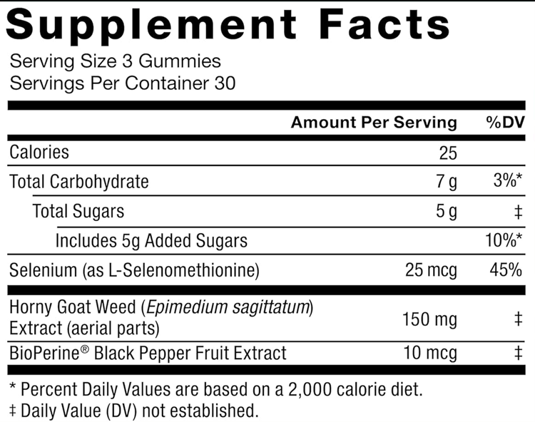 horny goat gummy supplement