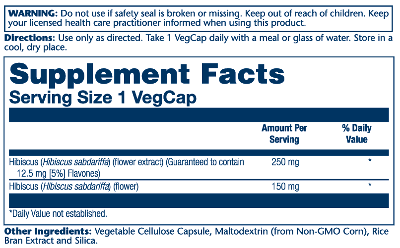 Hibiscus Flower Extract Capsules