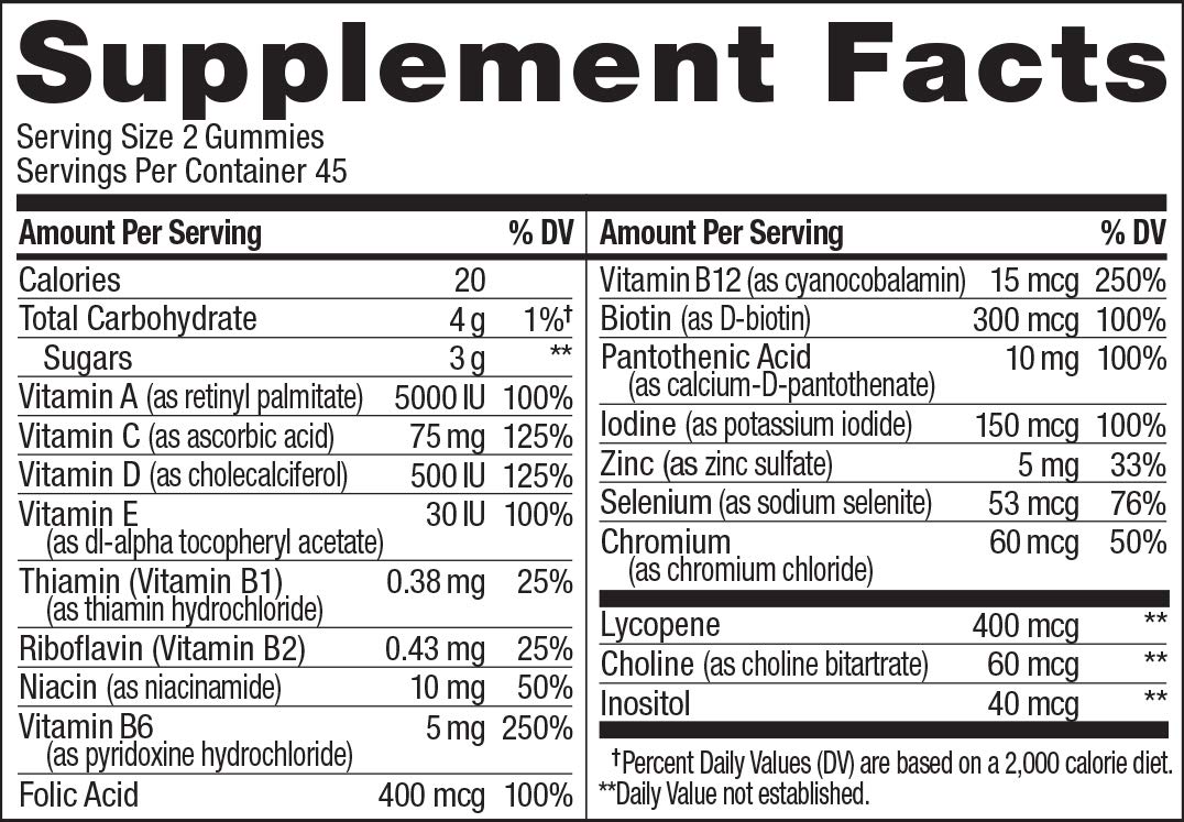 vit b5 gummy